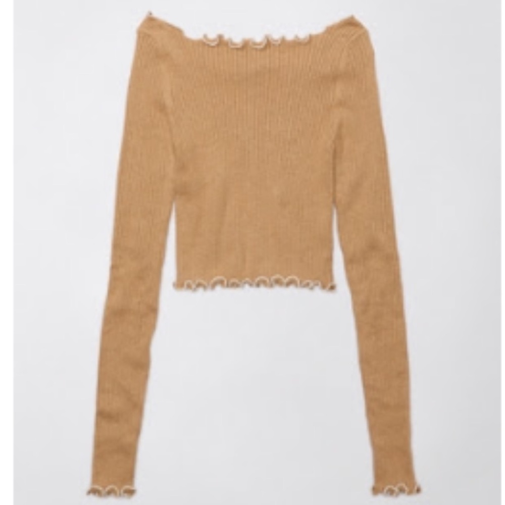 AE NWT boatneck cropped sweater